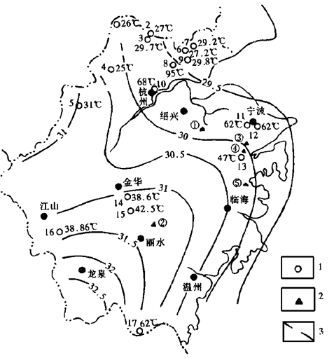 浙江省地熱資源分布規(guī)律